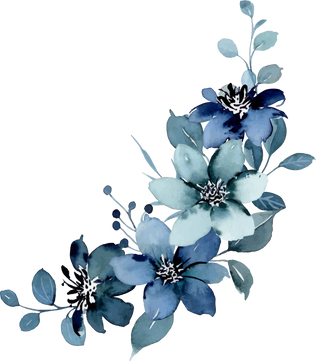 blue flowers